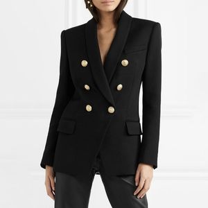 Double Breasted Military Style Blazer